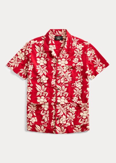 Camisa Ralph Lauren Hombre Rojos - Jersey Hawaiian Camp - CLXOE9148